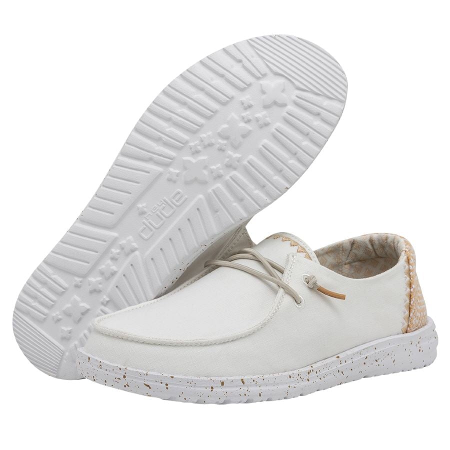 Wendy Chambray Woven - White Sand