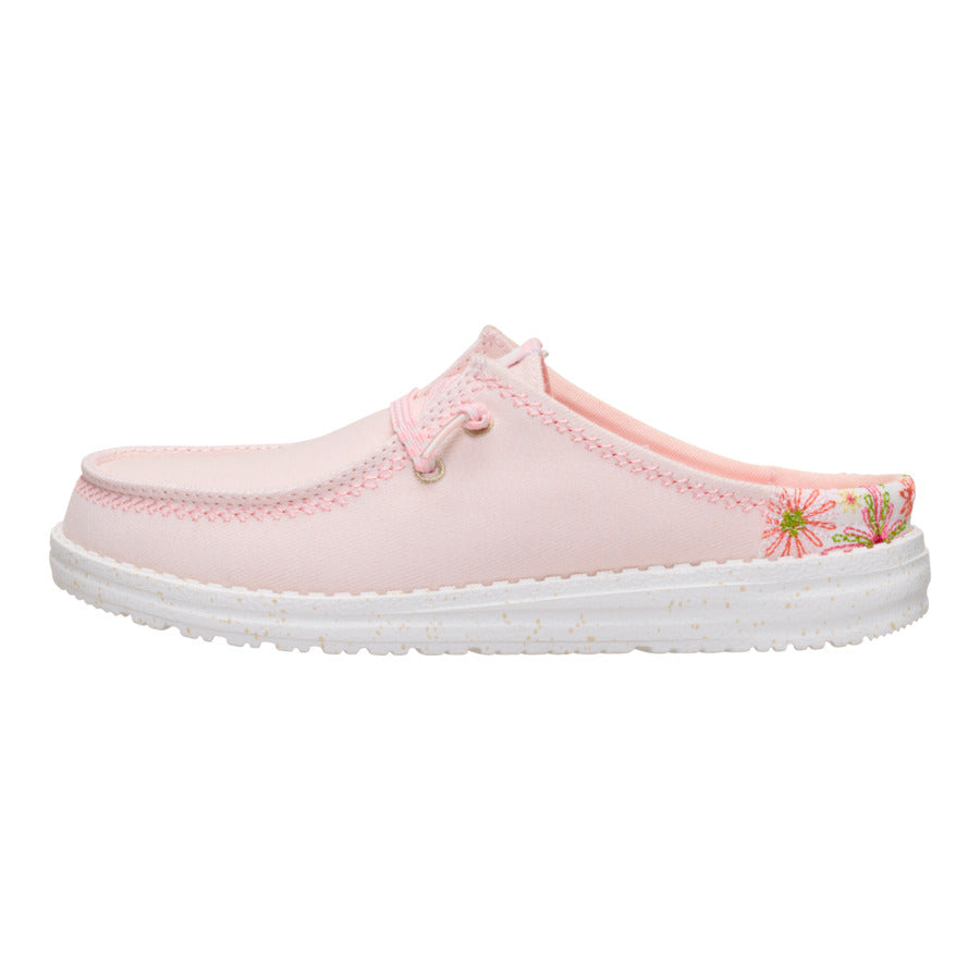 Wendy Slip Embroidered Floral - Pale Pink