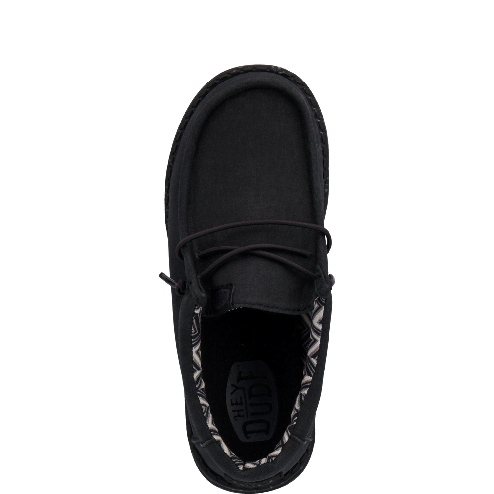 Wally Youth Stretch Canvas - Black/Black