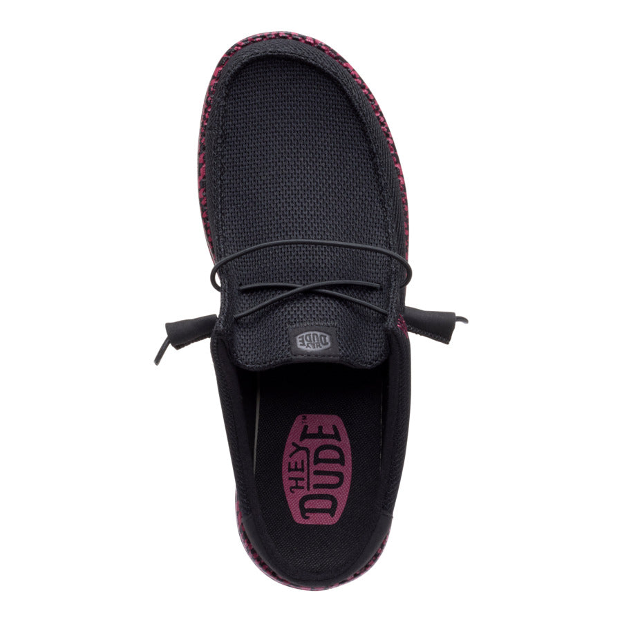 Wally Slip Warped Geo - Black/Fig Purple