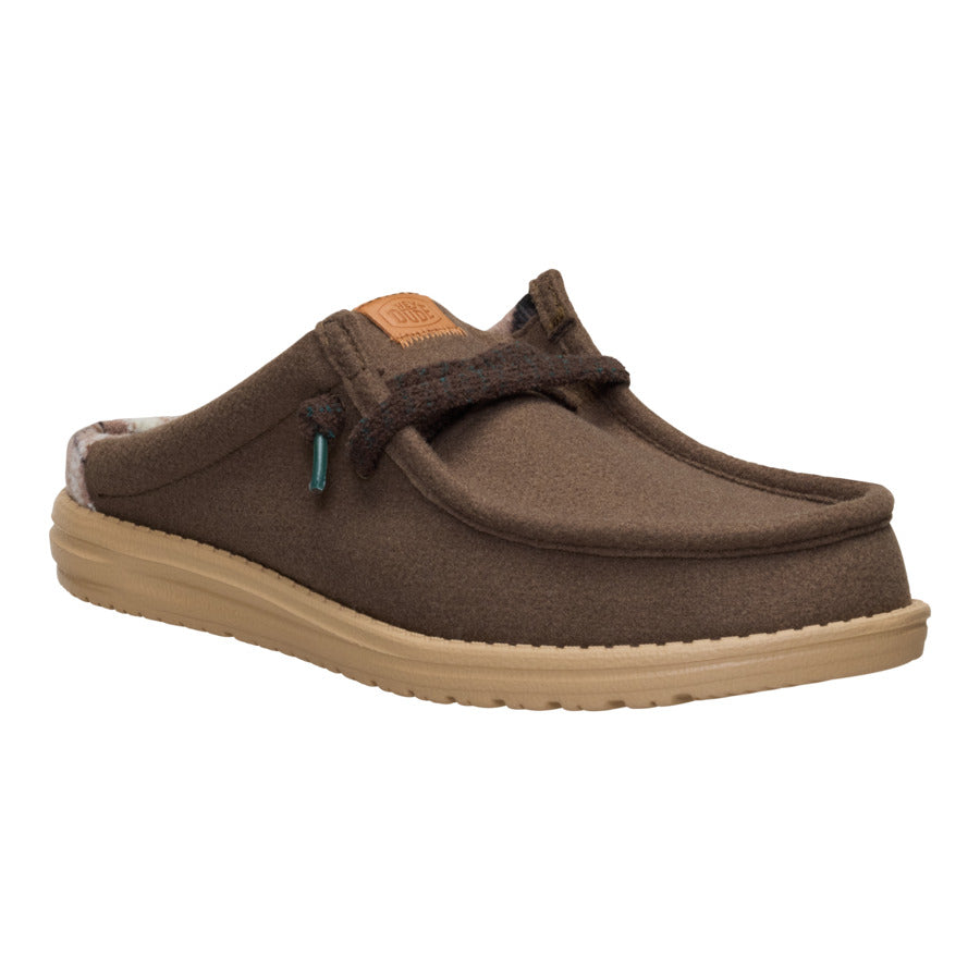 Wally Slip Cozy Plaid - Major Brown/Multi